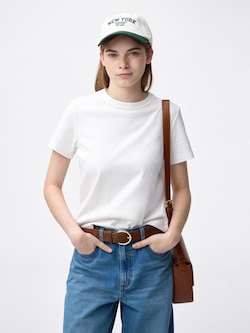 コットンスムースクルーネックT