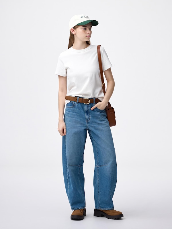 コットンスムースクルーネックT