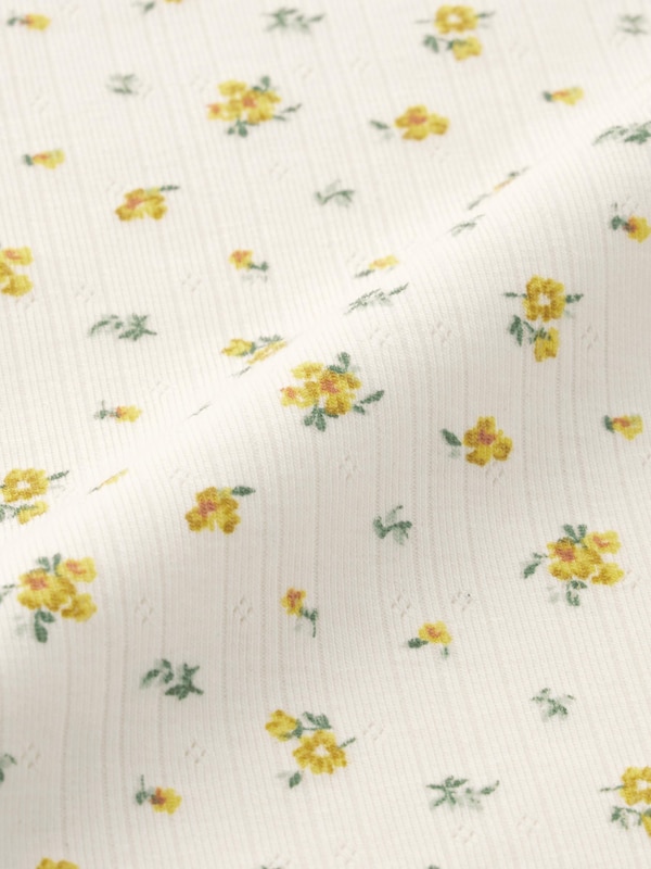 コットンブレンドキャミソール(ドライ)(フラワー)