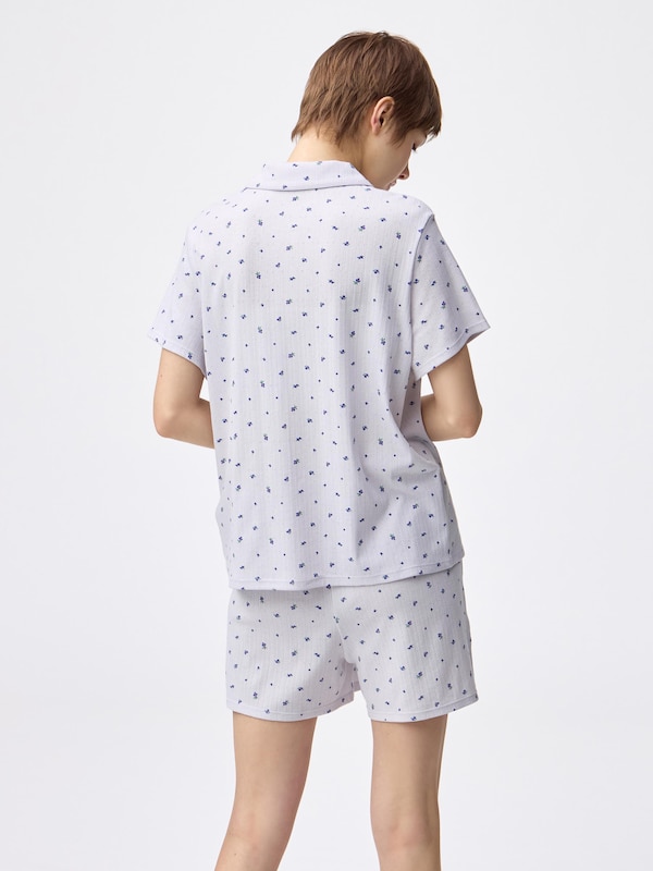 コットンブレンドパジャマ(半袖&ショートパンツ)(フルーツ)