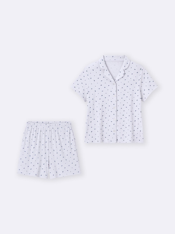 コットンブレンドパジャマ(半袖&ショートパンツ)(フルーツ)