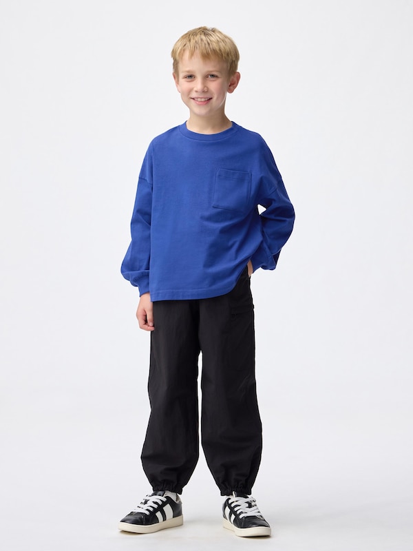 KIDS(男女兼用) コットンポケットT(長袖)