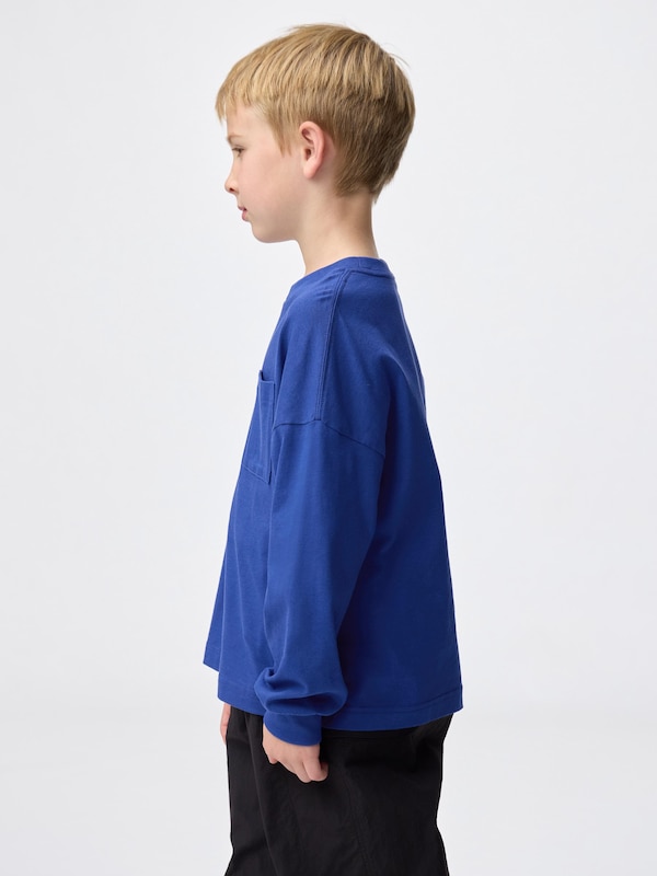 KIDS(男女兼用) コットンポケットT(長袖)