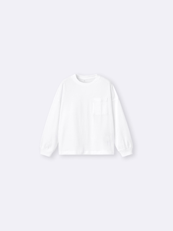 KIDS(男女兼用) コットンポケットT(長袖)