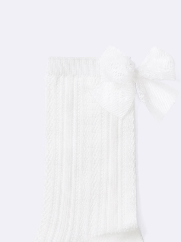 KIDS(男女兼用) ソックス2P(リボン/フロート)