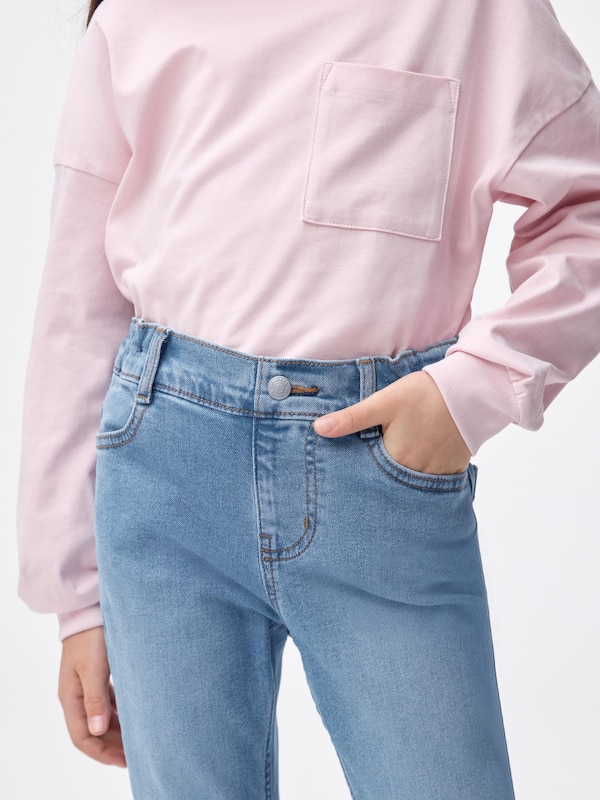 GIRLSストレッチスリムフレアジーンズ