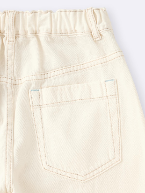 GIRLSライトデニムバレルレッグジーンズ