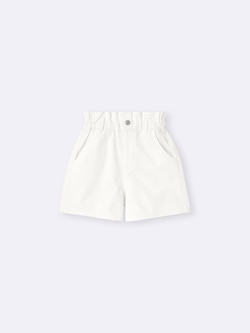 GIRLSペーパーバッグウエストデニムショートパンツ