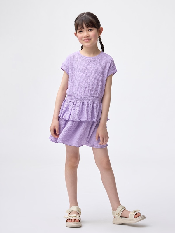 GIRLSテクスチャーペプラムT