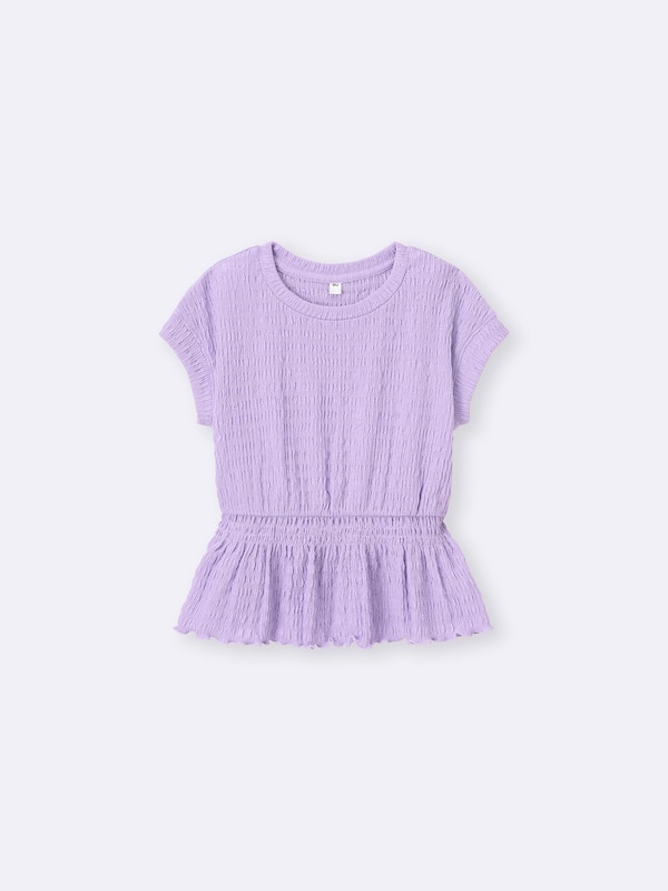 GIRLSテクスチャーペプラムT