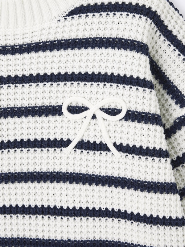 GIRLSウォッシャブルニットボーダープルオーバー