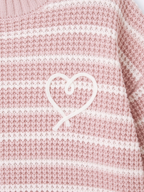 GIRLSウォッシャブルニットボーダープルオーバー