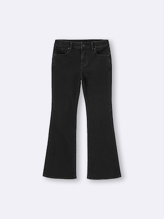 スリムフレアジーンズ+OS(米国仕様) 【レディース】 【パンツ】【GU公式/ジーユー】 【BLACK】 スリムフレアジーンズ+OS(米国仕様) 【レディース】 【パンツ】【GU公式/ジーユー】 【BLACK】