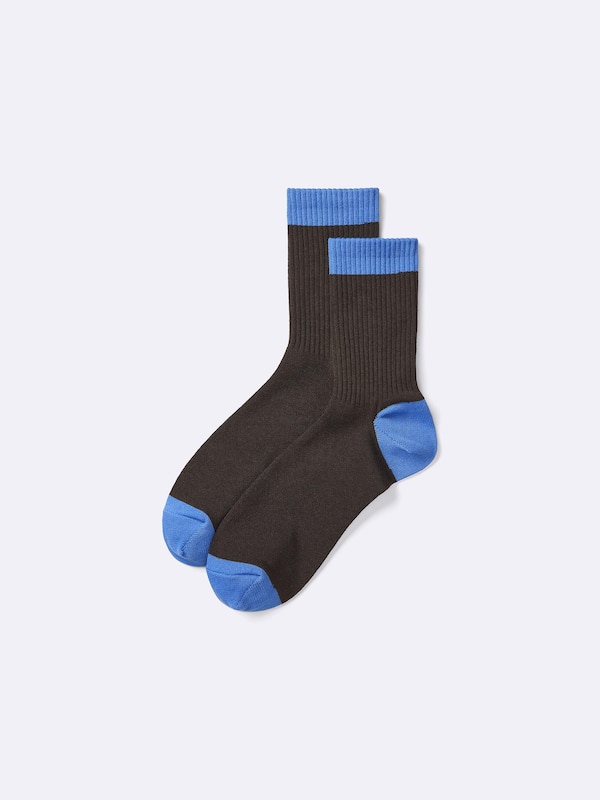 スタイルドライハイアンクルソックス(切り替え)