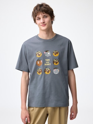 グラフィックT TOM and JERRY 【メンズ】 【Tシャツ・カットソー】【GU公式/ジーユー】 【GRAY】 グラフィックT TOM and JERRY 【メンズ】 【Tシャツ・カットソー】【GU公式/ジーユー】 【GRAY】