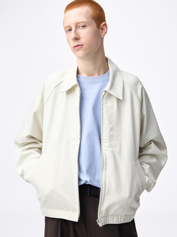 コットンジップアップジャケット