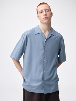 ドライオープンカラーシャツ(5分袖)