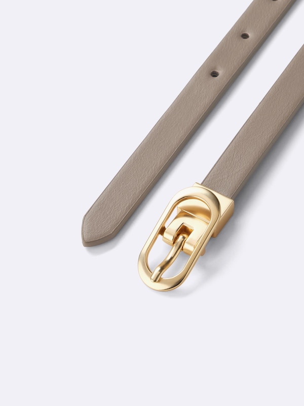 オーバルバックルリバーシブルベルト