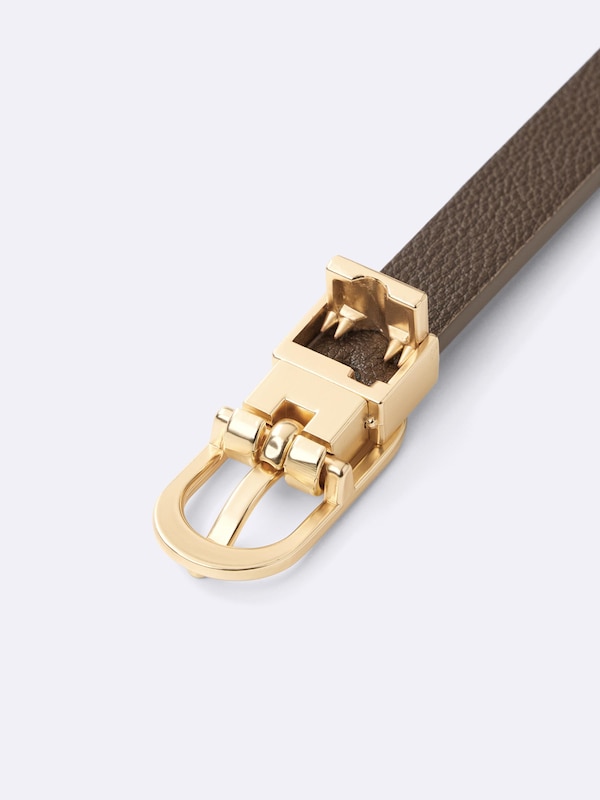 オーバルバックルリバーシブルベルト