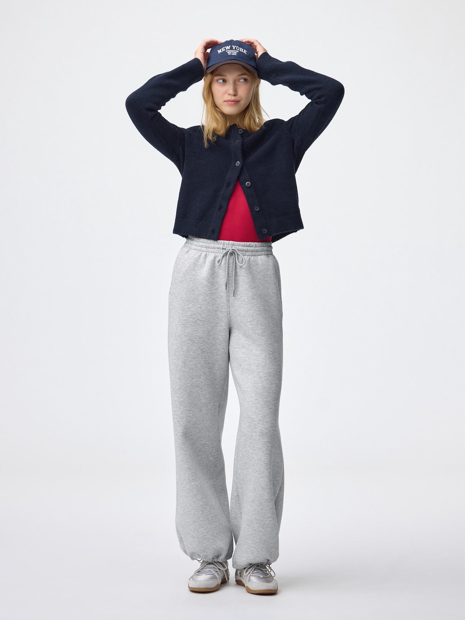 GU公式 | パフスウェットバギーパンツ+EC(丈長め76.0cm)