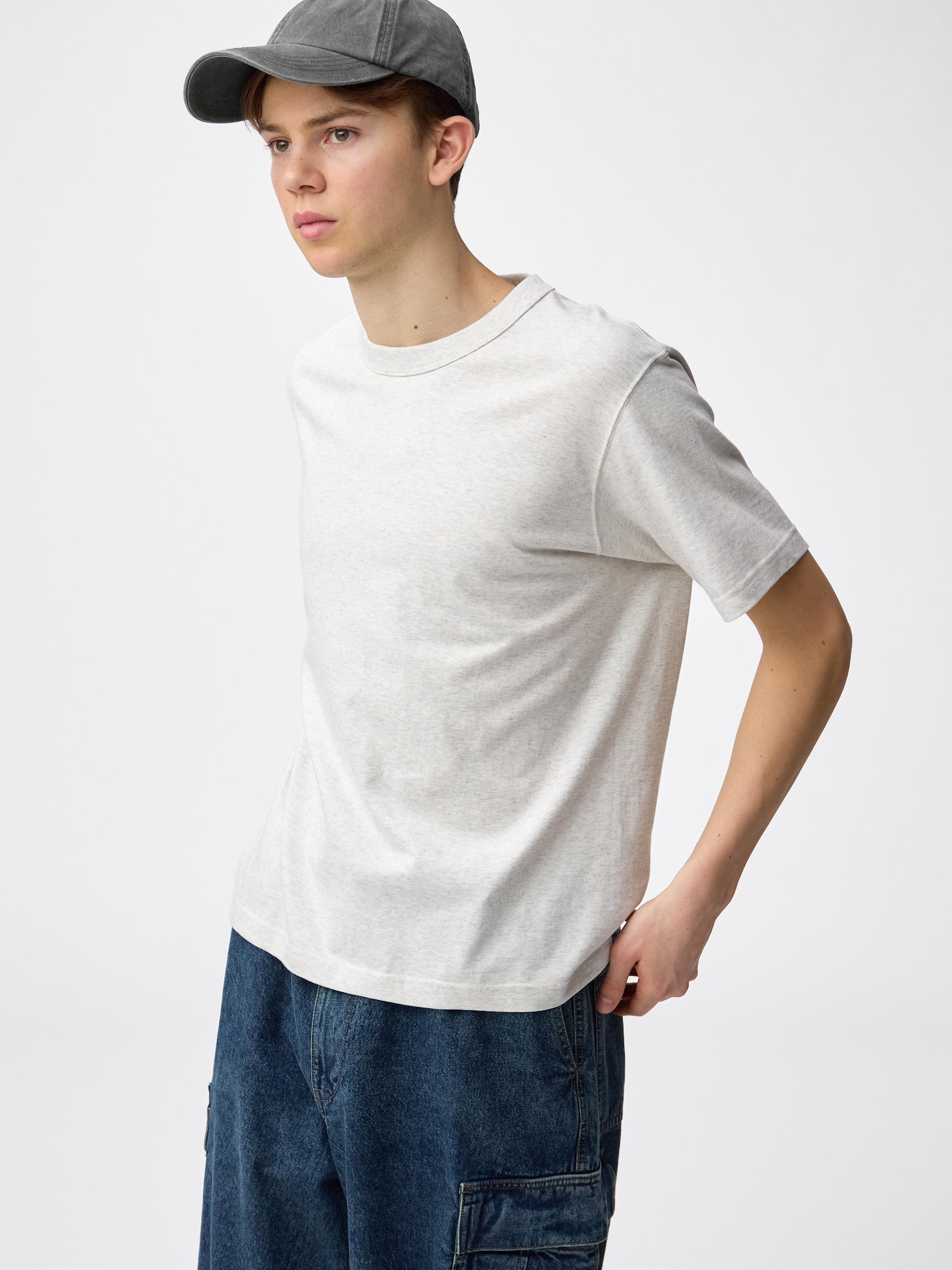 コットンクルーネックT - 3