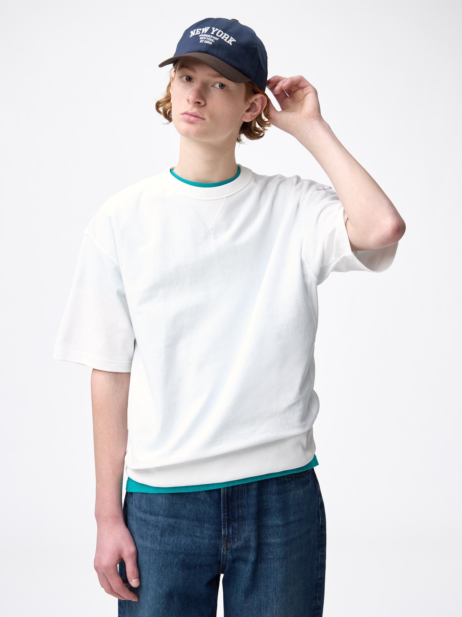 3個口のB GU公式 | マルチボーダーT(半袖)OSB+EC