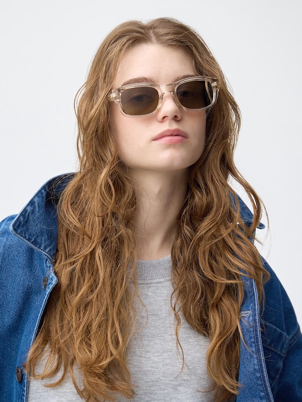 UVカットボリュームスクエアサングラス