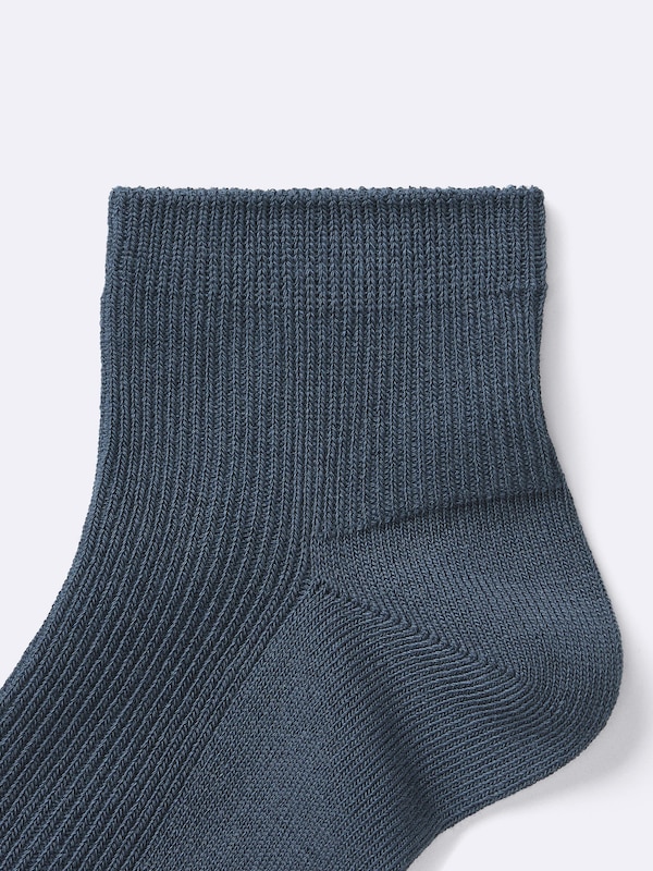 リブカラーアンクルソックス3P