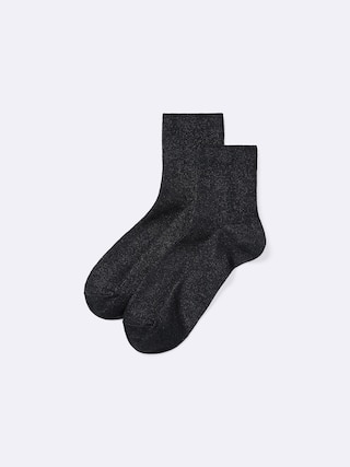 ラメアンクルソックス 【レディース】 【インナー・下着】【GU公式/ジーユー】 【BLACK】 ラメアンクルソックス 【レディース】 【インナー・下着】【GU公式/ジーユー】 【BLACK】