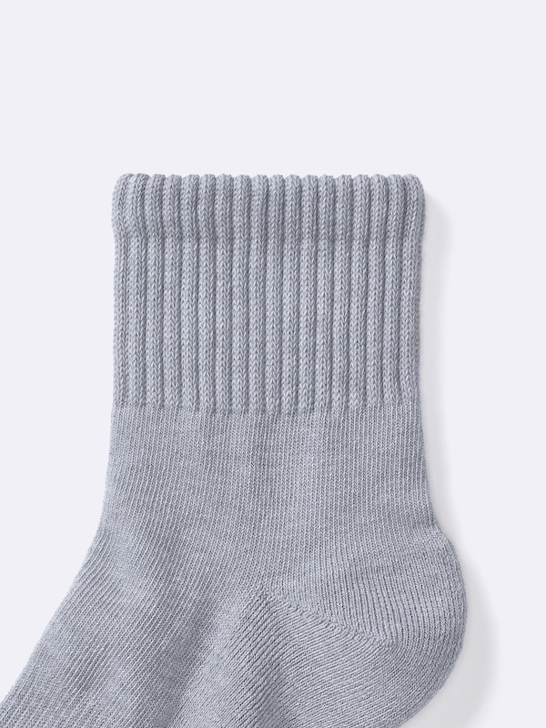 リブパイルアンクルソックス