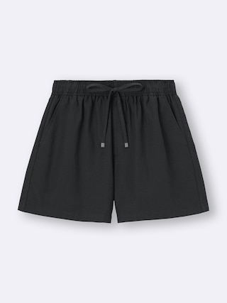 プルオンショートパンツ+OS(米国仕様) 【レディース】 【パンツ】【GU公式/ジーユー】 【BLACK】 プルオンショートパンツ+OS(米国仕様) 【レディース】 【パンツ】【GU公式/ジーユー】 【BLACK】