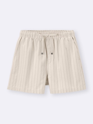 ストライププルオンショートパンツ+OS(米国仕様) 【レディース】 【パンツ】【GU公式/ジーユー】 【BEIGE】 ストライププルオンショートパンツ+OS(米国仕様) 【レディース】 【パンツ】【GU公式/ジーユー】 【BEIGE】