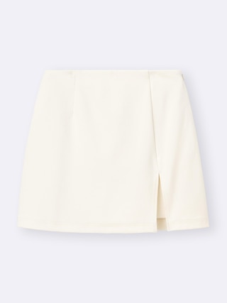 スリットスコート+OS(米国仕様) 【レディース】 【スカート】【GU公式/ジーユー】 【OFF WHITE】 スリットスコート+OS(米国仕様) 【レディース】 【スカート】【GU公式/ジーユー】 【OFF WHITE】