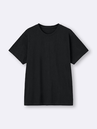コットンカラークルーネックT+OS(米国仕様) 【メンズ】 【インナー・下着】【GU公式/ジーユー】 【BLACK】 コットンカラークルーネックT+OS(米国仕様) 【メンズ】 【インナー・下着】【GU公式/ジーユー】 【BLACK】