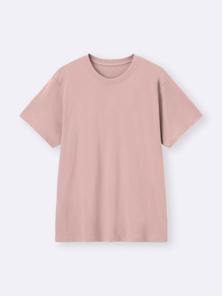 コットンカラークルーネックT+OS(米国仕様) 【メンズ】 【インナー・下着】【GU公式/ジーユー】 【PINK】 コットンカラークルーネックT+OS(米国仕様) 【メンズ】 【インナー・下着】【GU公式/ジーユー】 【PINK】