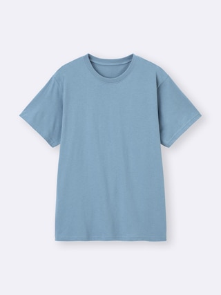 コットンカラークルーネックT+OS(米国仕様) 【メンズ】 【インナー・下着】【GU公式/ジーユー】 【BLUE】 コットンカラークルーネックT+OS(米国仕様) 【メンズ】 【インナー・下着】【GU公式/ジーユー】 【BLUE】