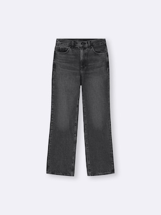 ハイライズストレートジーンズ+OS(米国仕様) 【レディース】 【パンツ】【GU公式/ジーユー】 【DARK GRAY】 ハイライズストレートジーンズ+OS(米国仕様) 【レディース】 【パンツ】【GU公式/ジーユー】 【DARK GRAY】