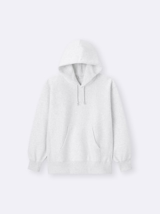 ヘビーウェイトスウェットパーカ+OS(米国仕様) 【メンズ】 【スウェット】【GU公式/ジーユー】 【LIGHT GRAY】