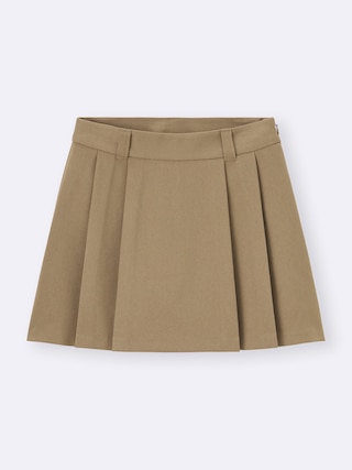 サイドプリーツスコート+OS(米国仕様) 【レディース】 【パンツ】【GU公式/ジーユー】 【BEIGE】 サイドプリーツスコート+OS(米国仕様) 【レディース】 【パンツ】【GU公式/ジーユー】 【BEIGE】