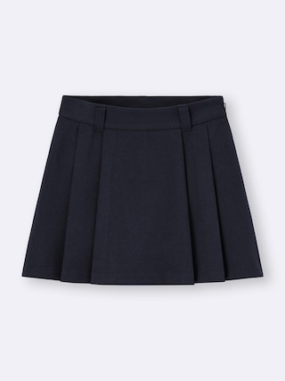 サイドプリーツスコート+OS(米国仕様) 【レディース】 【パンツ】【GU公式/ジーユー】 【NAVY】 サイドプリーツスコート+OS(米国仕様) 【レディース】 【パンツ】【GU公式/ジーユー】 【NAVY】