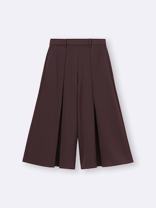 ドレープキュロッツ+OS(米国仕様) 【レディース】 【パンツ】【GU公式/ジーユー】 【DARK BROWN】 ドレープキュロッツ+OS(米国仕様) 【レディース】 【パンツ】【GU公式/ジーユー】 【DARK BROWN】
