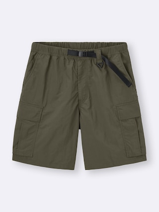 ナイロンカーゴハーフパンツ+OS(米国仕様) 【メンズ】 【パンツ】【GU公式/ジーユー】 【DARK GREEN】 ナイロンカーゴハーフパンツ+OS(米国仕様) 【メンズ】 【パンツ】【GU公式/ジーユー】 【DARK GREEN】