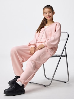 GIRLSパフスウェットカーゴバレルレッグパンツJR