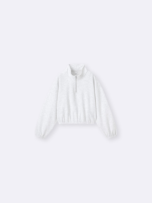 GIRLSパフスウェットハーフジッププルオーバーJR