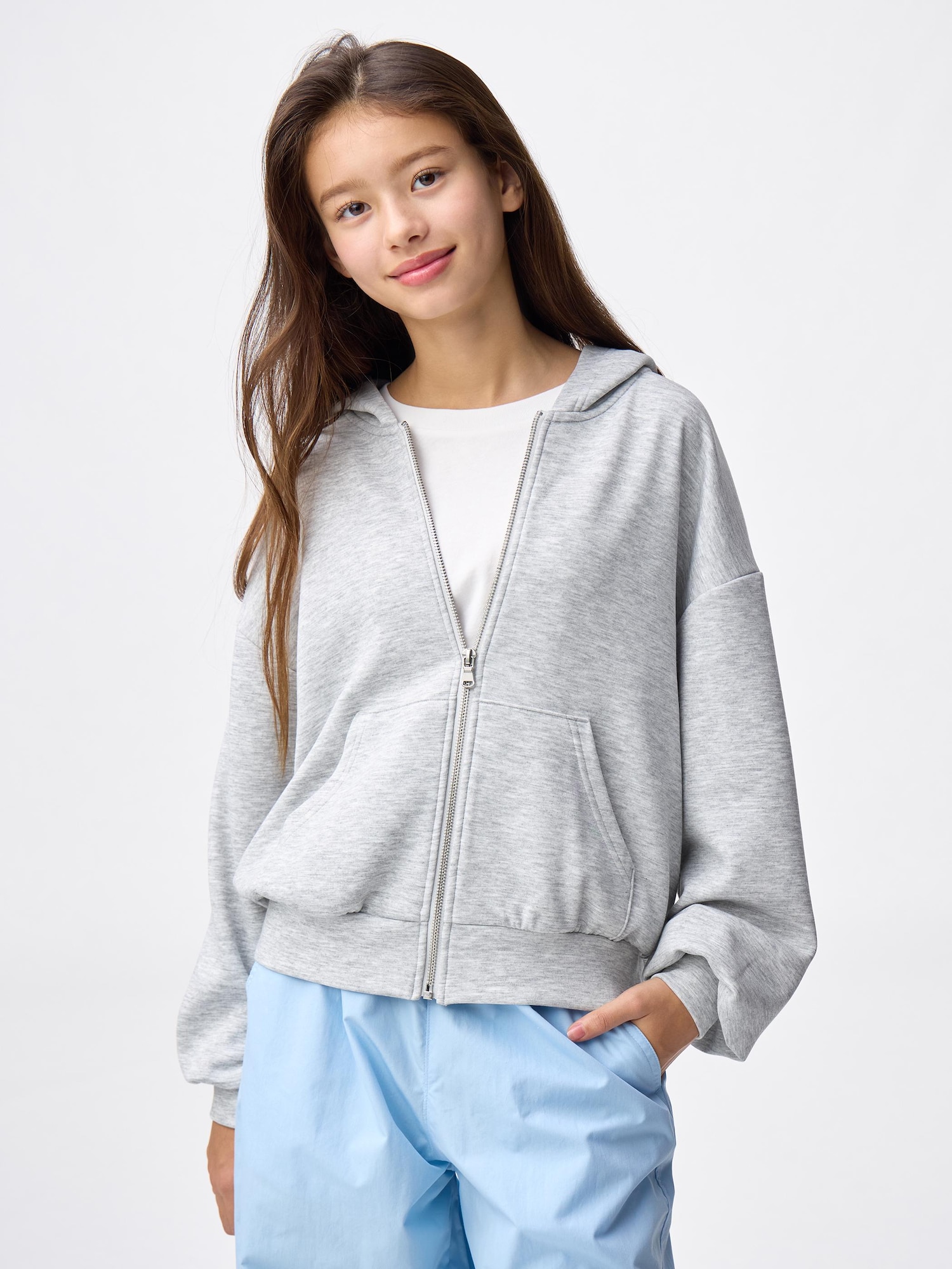 8/15まで　お取り置き専用 GU公式 | GIRLSパフスウェットフルジップパーカJR