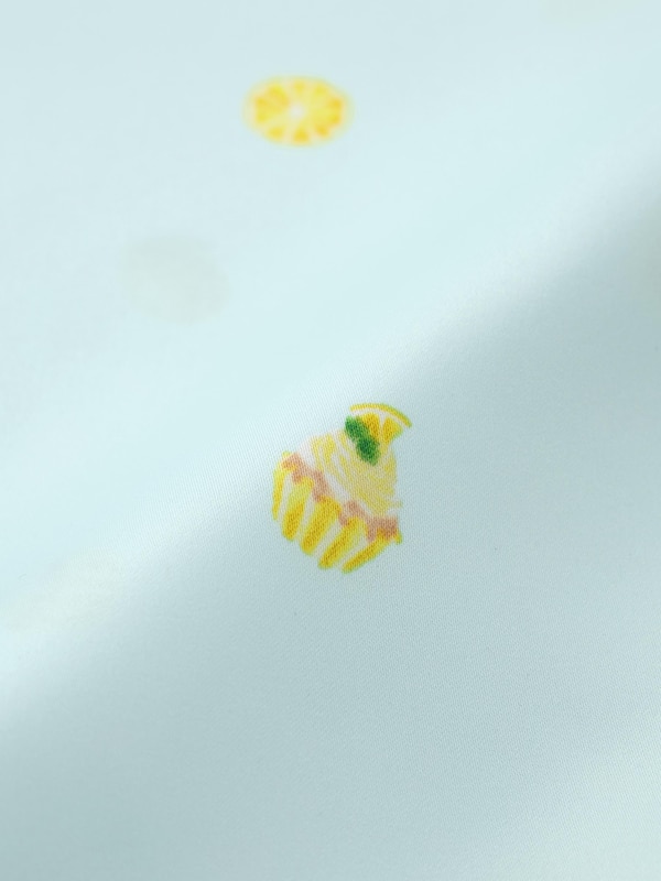 GIRLSサテンパジャマ(半袖&ショートパンツ)(レモン)