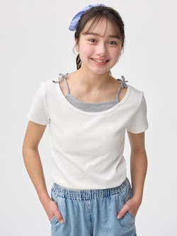 GIRLSキャミソールレイヤードライクT JR