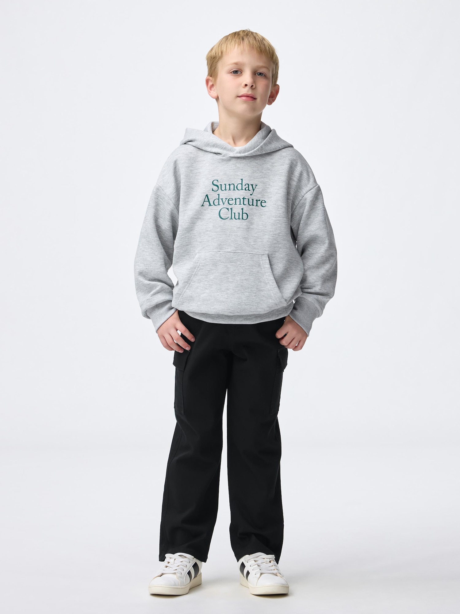 KIDSストレッチストレートカーゴパンツ