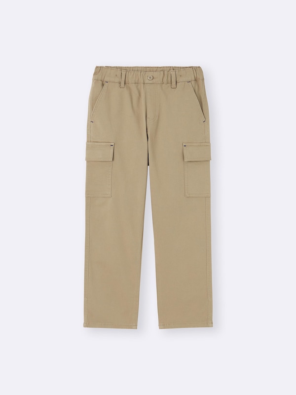 KIDS(男女兼用)ストレッチストレートカーゴパンツ