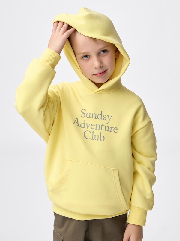 KIDS(男女兼用)パフスウェットパーカ(ロゴ)